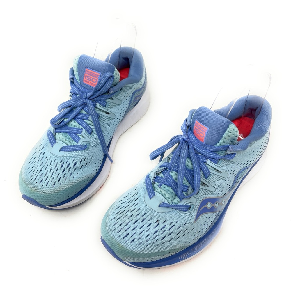 Saucony Womens Size 6W 6 Wide Sneakers ISO-2 Running Shoes Blue S10515-1